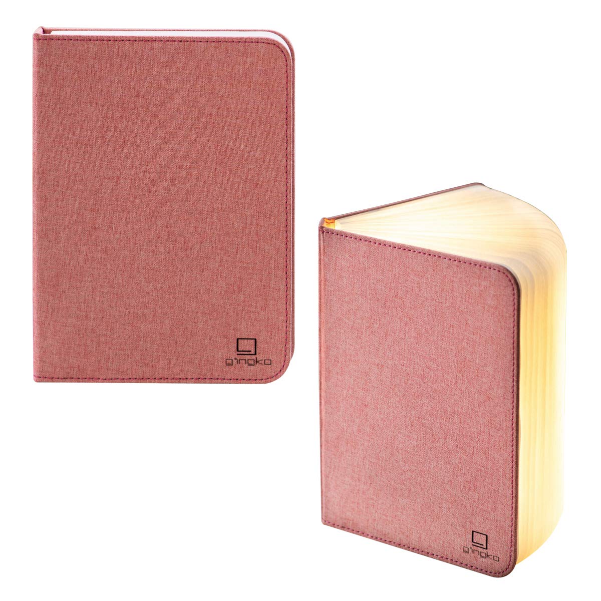 Gingko Design Smart Booklight- Linen Blush Pink