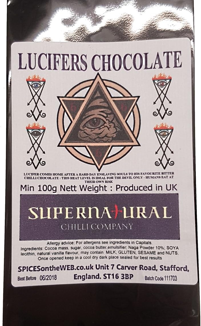 Lucifers Chilli Chocolate 100g by Supernatural Chilli Co
