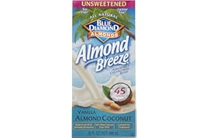 BLUE DIAMOND ALMONDS Almond Breeze Dairy Free Almondmilk, Unsweetened Vanilla Coconut - 32 oz