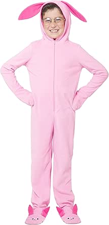 Wacky tacky: sew what?! here comes peter cottontail A Christmas Story Kids 'Ralphie Deranged Pink Bunny' Onesie Hooded Pajama : Clothing, Shoes