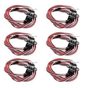 R REIFENG 6 Pack Mechanical Endstop Limit Switch Module Endstop Switch Horizontal Type with 1M Cable for 3D Print Parts Ramps1.4