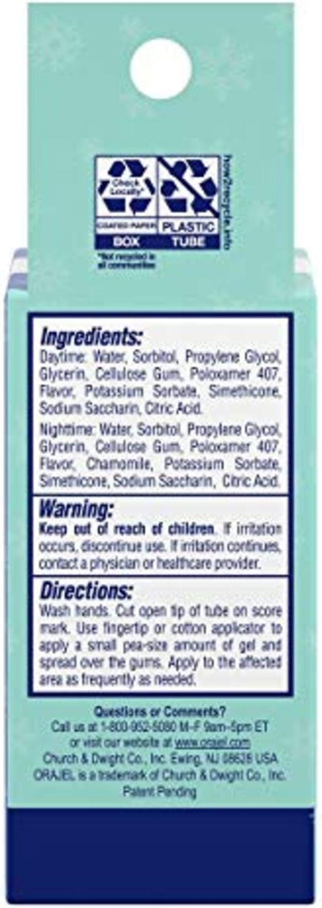 orajel non medicated