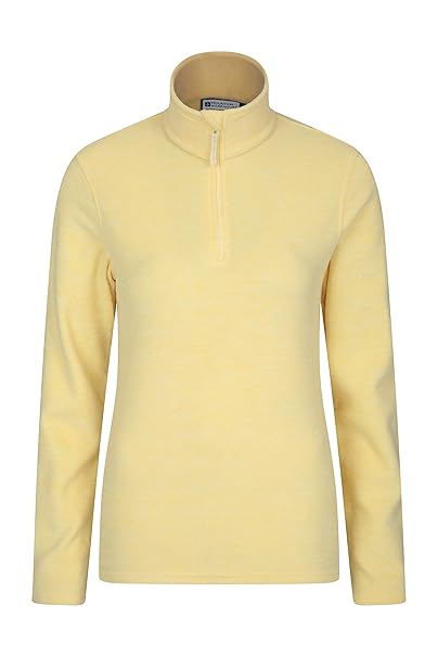 Mountain Warehouse Snowdon Damen-Fleecejacke - Antipill, Leichter Pullover, halber Reißverschluss, atmungsaktives Sweatshirt,