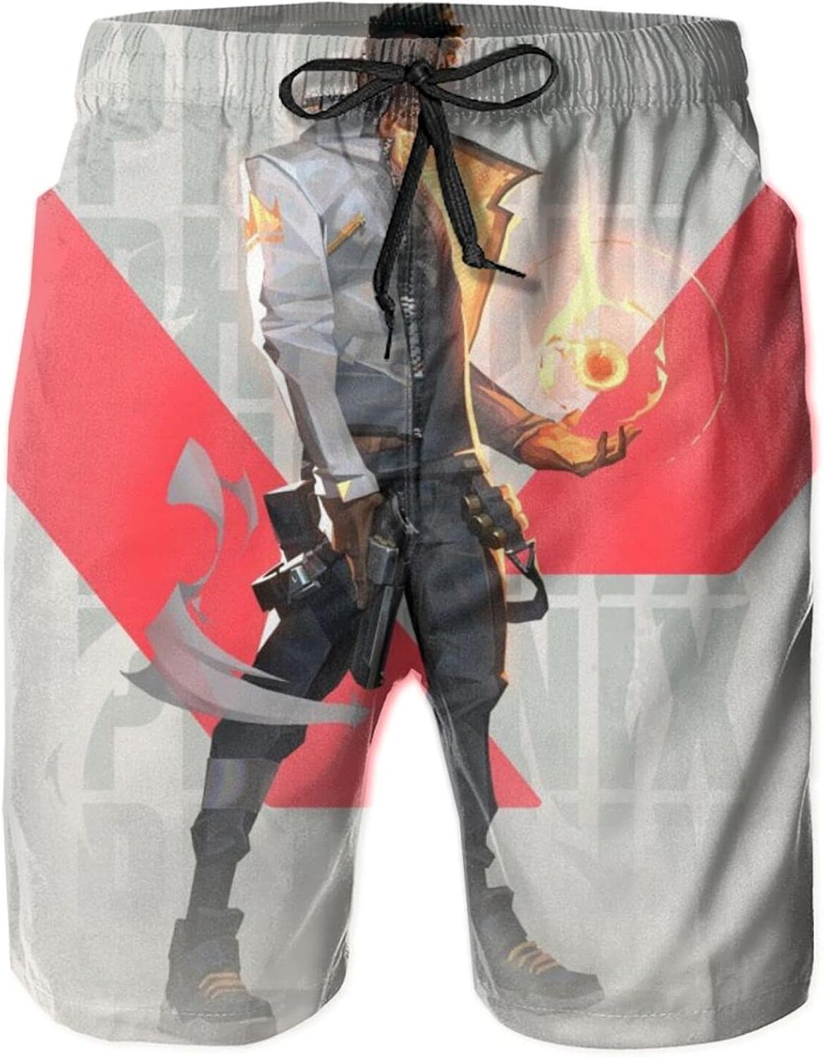 PANKAO Game Valorant Toddler Swim Trunks Quick Dry Loose Beach Pants