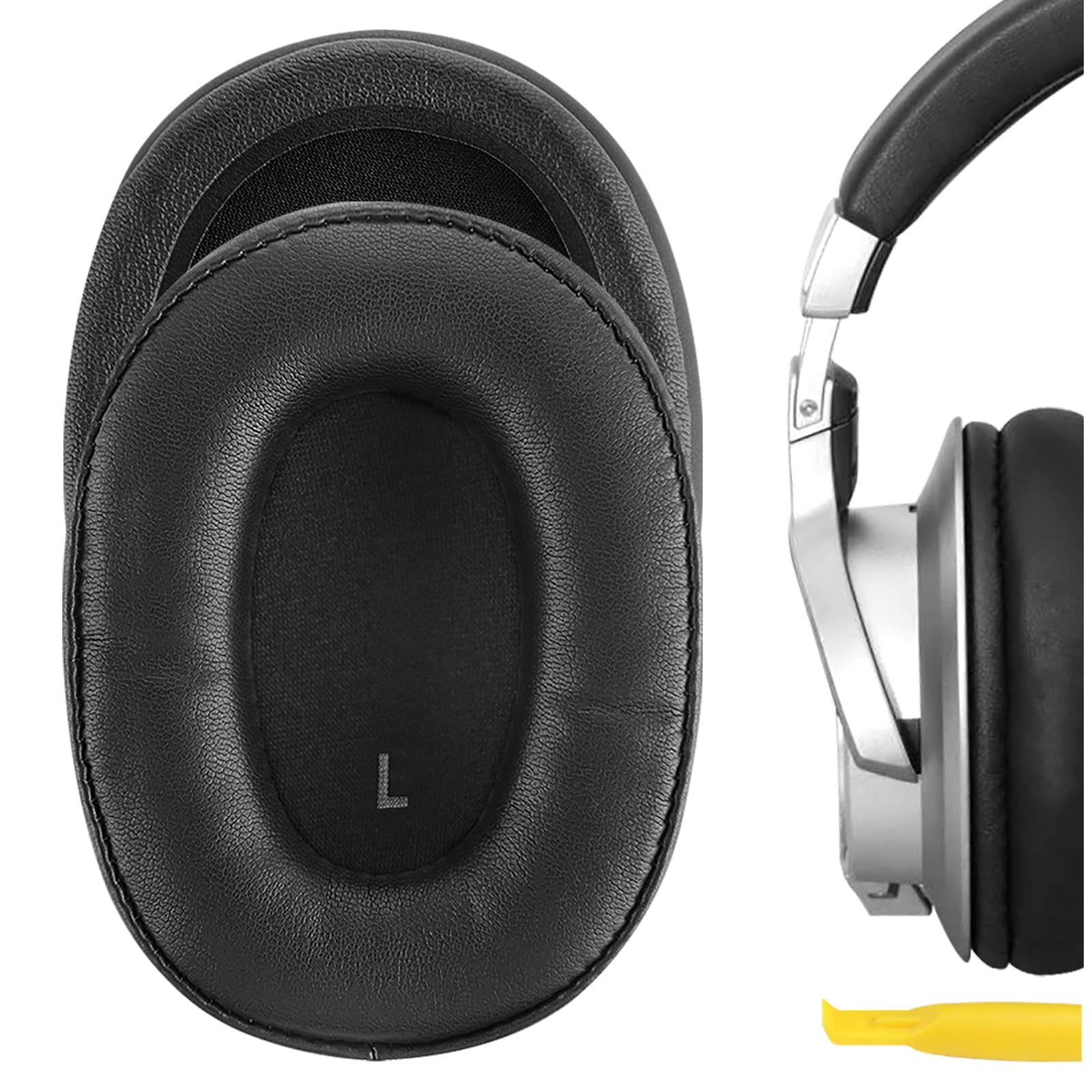Geekria Replacement Ear Pads for Audio-Technica ATH-SR9, ATH-DSR9BT, ATH-DSR7BT Headphones Ear Cushions, Repair Parts (Black)