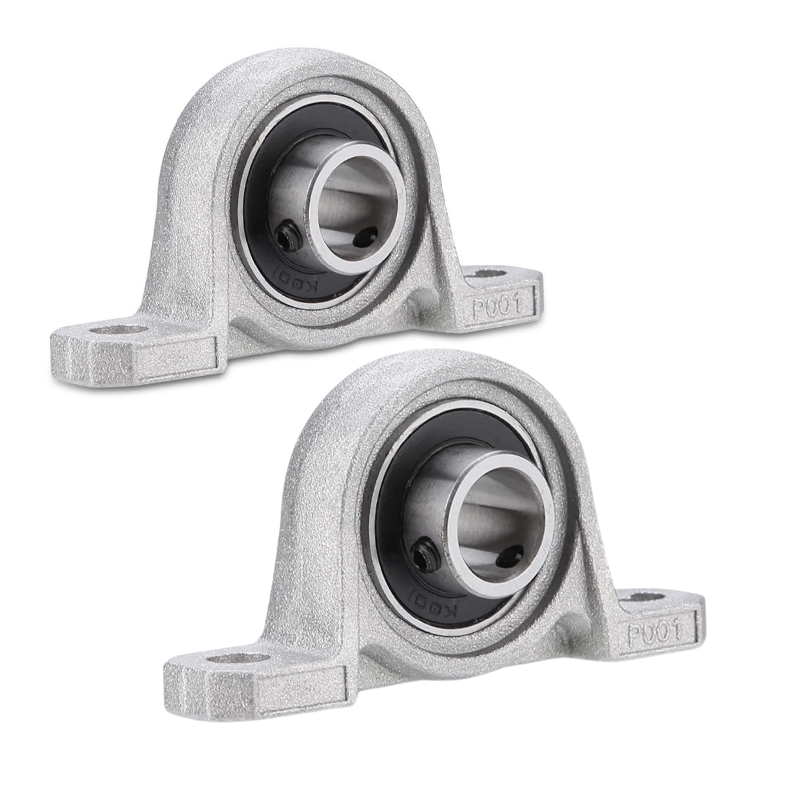 DEWIN 12mm Pillow Block Bearing, Pillow Block Bearing Pillow Block Bearings Flange Bore Auto Self Adjust Center Mounted Support (12mm)