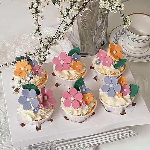 GeoGeoDIY Pack Flower Molds Silicone Mini Five Petal Flower