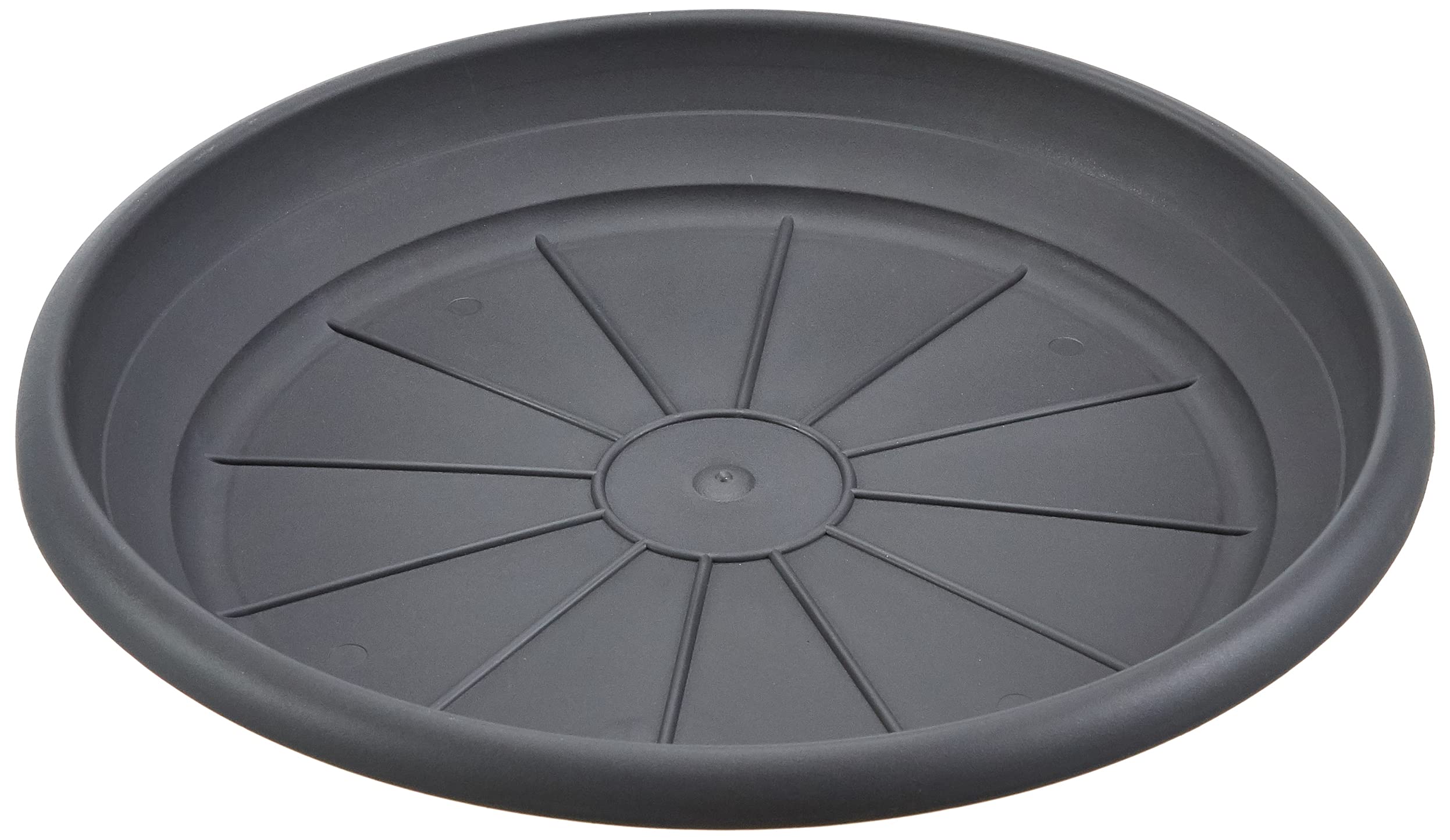 Scheurich Metallic Grey Plastic Coaster 30cm Diameter 4.7cm High