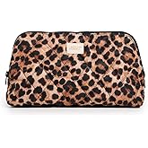 Loeffler Randall Women's Frances Cosmetic Pouch, Brushed Leopard, One Size