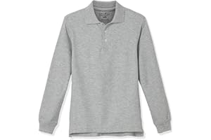 Educated Uniforms Boys 2T-20 Long Sleeve Pique Polo Uniform Shirt