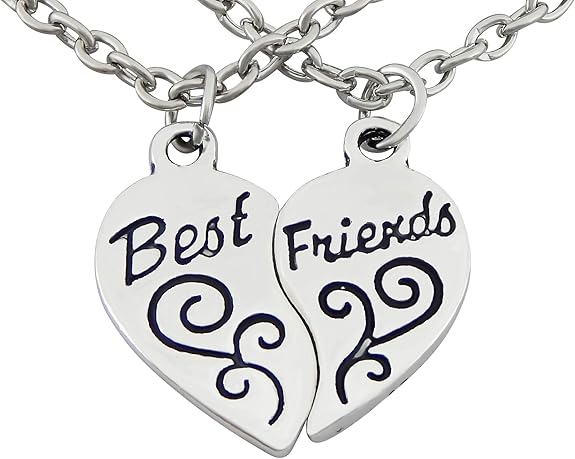 Collier D'Amitié Pour 2,Pendentifs Chat Ying Et Yang-Coeur Séparable Couple,Bijoux Meilleure Amie,BFF,Best Friends Avec 2 Chai[661] - Achat / Vente Sautoir Et Collier Collier D'Amitié Pour 2,Pe661
