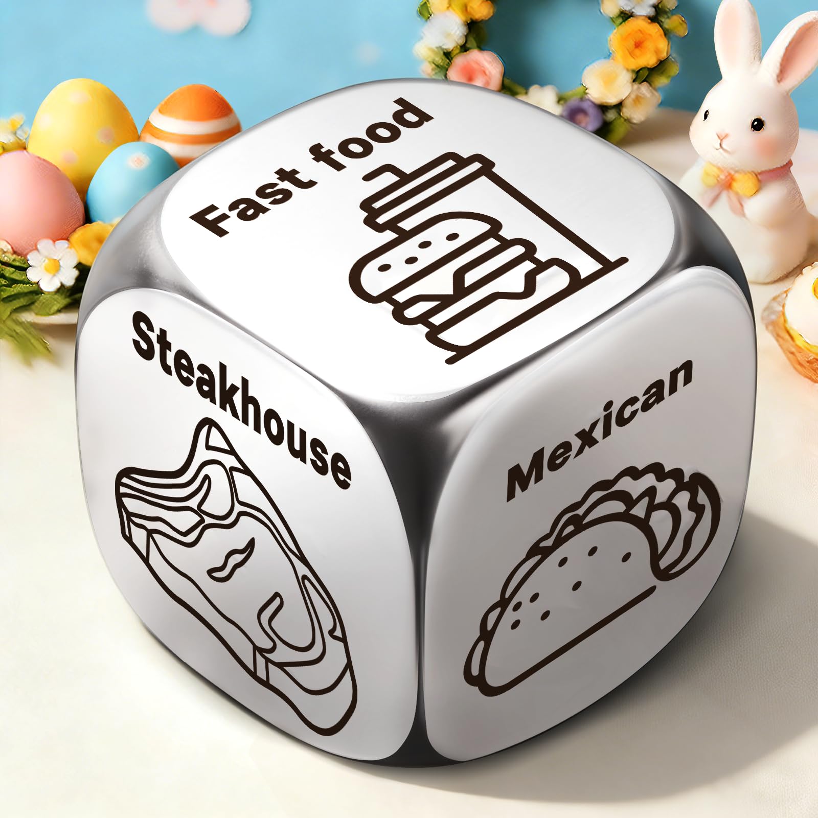 Easter Basket Stuffers for Teens Adults, Gifts for Him Her, Winzwon Funny Date Night Food Decision Dice Anniversary Wedding Birthday Couple Gifts for Men Women Boyfriend Girlfriend Gag Gifts