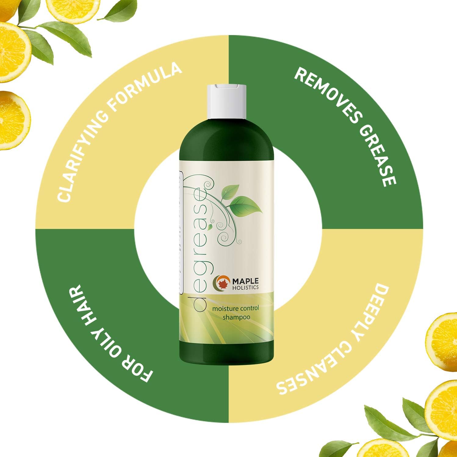 Best Shampoo for Oily Hair - Itchy Scalp Botanical Hair Loss Treatment for Men & Women - Degreaser Hair Product Sulfate Free - Clarifying Shampoo for Color Treated Hair & Natural Beauty Hair Care 16oz: Health & Personal Care