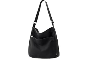 KALIDI FANCY FOREST KALIDI Canvas Tote Bag Large Hobo Crossbody Shoulder Handbag Zipper Messenger Bag for Women or Men Casual College Work