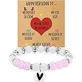 Sister Birthday Gifts Bracelets Soul Sister Birthday Gifts for Sisters Friend Bracelet Jewelry Bead Bracelets Jewelry for Women Friends Mothers Day Gift for Friend Bestie Christmas Valentines Gift