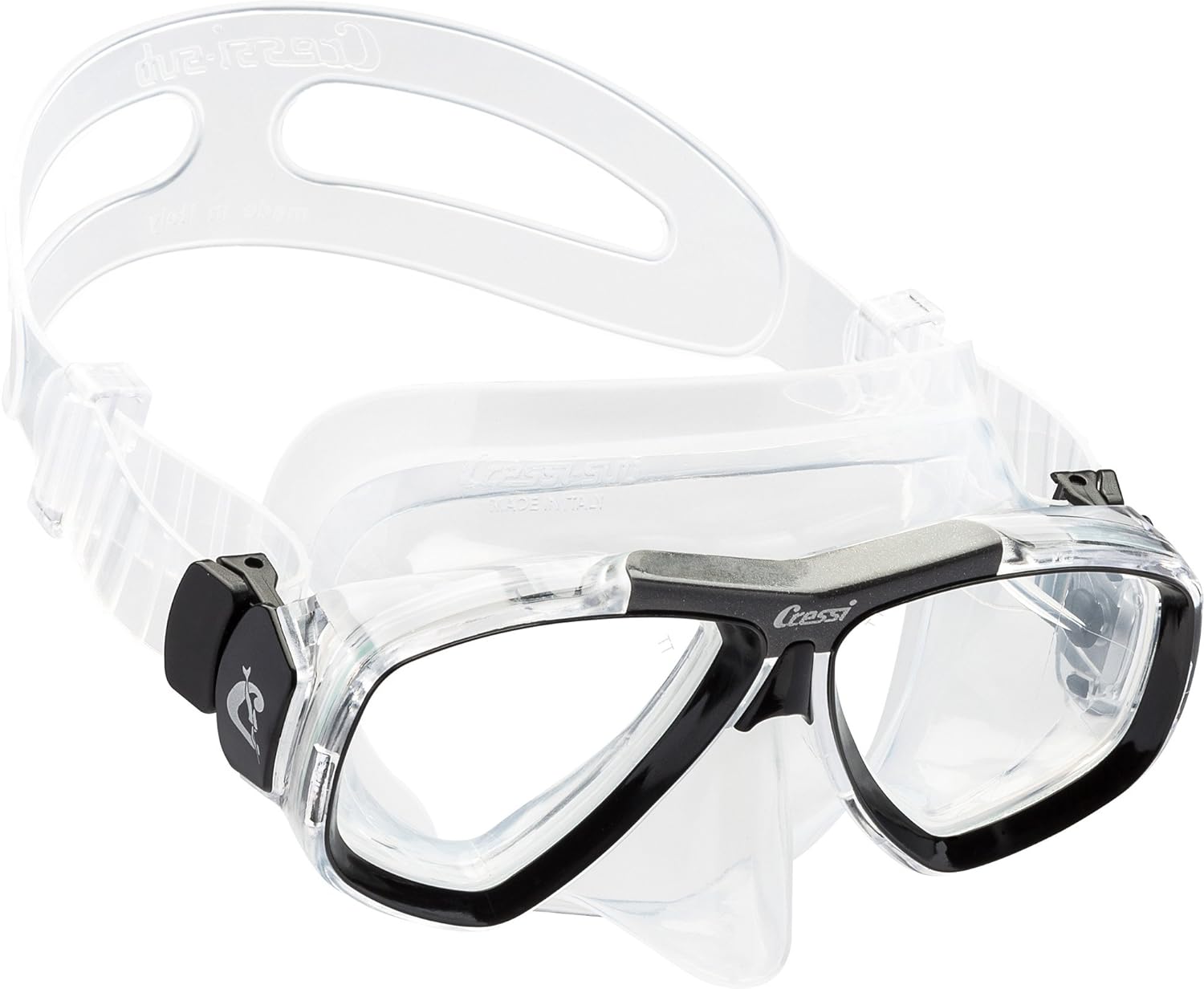First Dive Mask with Inclined Lenses for Scuba Diving - optical lenses available | FOCUS made by Cressi: quality since 1946