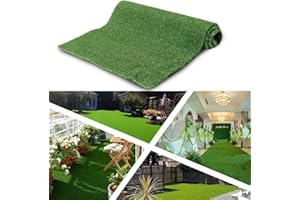 ALTRUISTIC Artificial Grass Synthetic Mat 5ft x 10ft,Outdoor Garden Lawn Landscape Turf for Pets, Faux Grass Rug with Drainage Holes,Fake Grass Indoor Backdrop Wall Christmas Party Decor