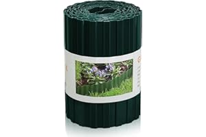 YULAIYOEN Flexible Bender Garden Edging Border: 8 inch x 30 ft Landscape Edging Border for DIY Flower Beds Lawn Edging Grass Barrier