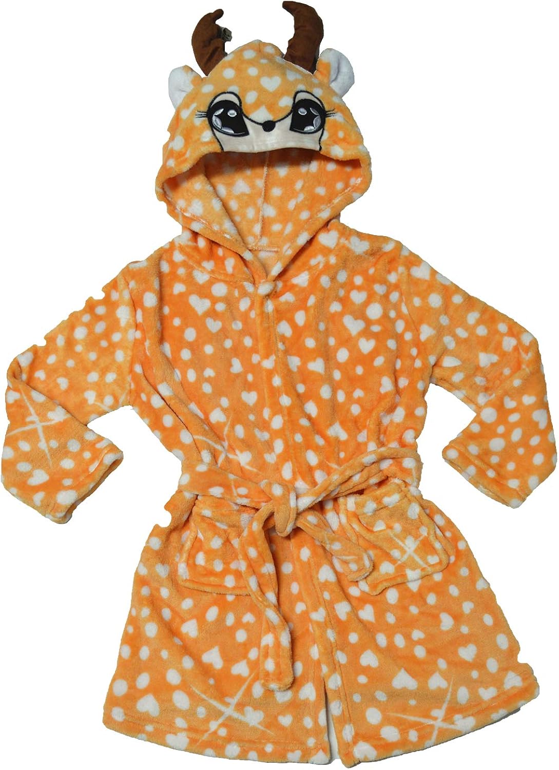 Girls Kids Unicorn Animal Dressing Gown Nightwear Bathrobe Robe