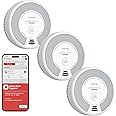 X-Sense Smart Smoke Detector Carbon Monoxide Detector Combo with No Fee App Notification, Replaceable Battery Powered Smoke Detector and Carbon Monoxide Detector, SC06-WX, 3-Pack