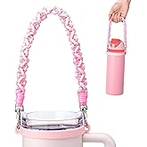 Bluwing Water Bottle Handle Strap Compatible with Owala, Stanley, HydroJug, Handle Strap for Stanley Cup, Hydro Flask and Most 12-40oz Water Bottles