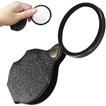 8X Hand-held Magnifying Glass With Crescent Opening - 60mm For Reading & Crafts