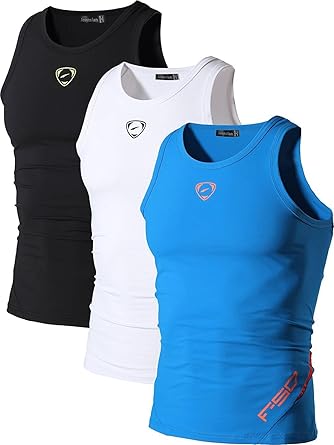 jeansian 3 Packs Camisetas Sin Mangas Deportes Mens Tank Tops ...