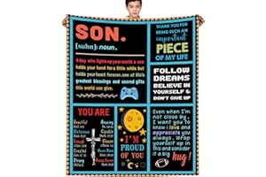 INXENG Gamer Gifts for Teenage Boys, 40x50 Inch Gamer Blanket Video Game Gifts Gaming Blanket for Son Cozy Throw Blanket Gamer Room Decor Gamer Gifts for Boys 8-12 Son Blanket from Dad Mom