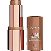L'Oreal Paris Lumi Bronze Le Stick Soleil Bronzer Stick, Cream-To-Powder Bronzer For A Sunkissed Face Makeup Glow, 110 Toasted Sunlight