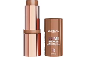 L'Oreal Paris Lumi Bronze Le Stick Soleil Bronzer Stick, Cream-To-Powder Bronzer For A Sunkissed Face Makeup Glow, 110 Toasted Sunlight