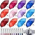 Silkfly 36 Pack Bulk Umbrellas Folding Umbrella Windproof Compact Umbrella for Rain Sun Colorful Portable Travel Umbrella Pack Small Lightweight Sturdy Umbrella for Women Men Teens