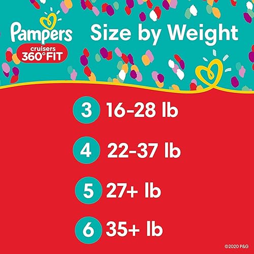 Pampers Pull On Diapers Size Cruisers 360˚ Fit Disposable Baby
