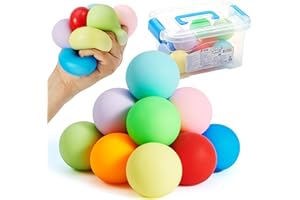 JOYIN 9 Pack Slow Rising Stress Balls, Squishy Sensory Fidget Toys, Hand Therapy Balls for Anxiety Relief, Classroom Prize Bo