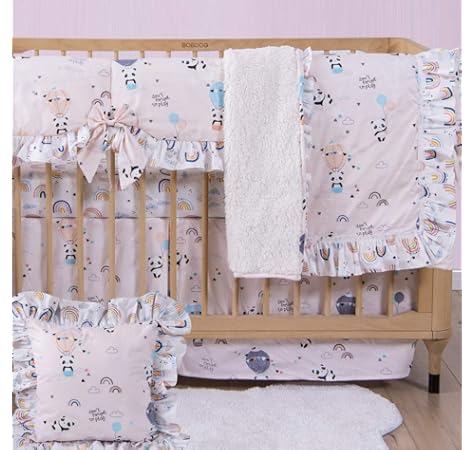 rainbow crib bedding
