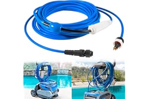 ZYMURGOES 99958906-DIY Cable and Swivel - 3 Wire - for Dolphin Robotic Pool Cleaners Active 30, 30i, 40, S300i, S400, T45, T55i Compatible with Wi-Fi/Bluetooth -18M (60ft)