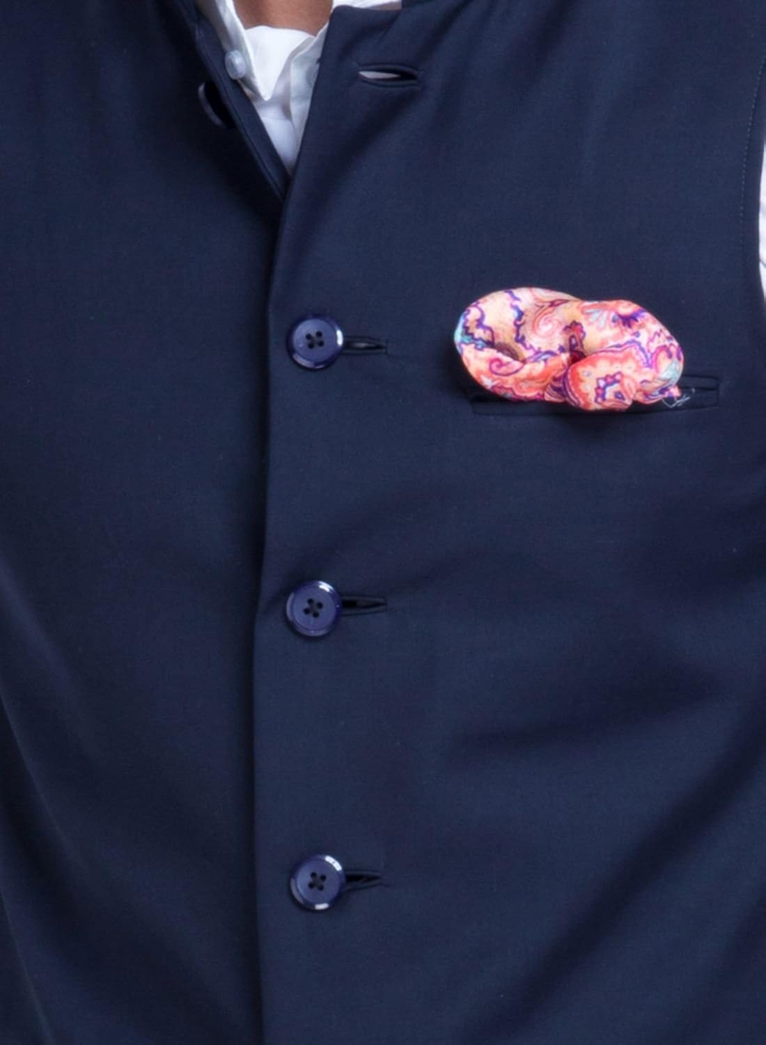 mr button's men's slim fit nehru jacket