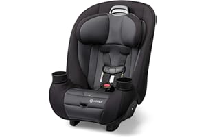 Safety 1st Ellaris 3-in-1 Convertible Car Seat, Slim Fit Design, Rear & Forward-Facing, 5-Position Headrest, 3-Across Fit, Travel-Friendly with Machine-Washable Seat Pad, Smokey Haze