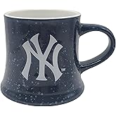 Boelter Brands Large Thick 14oz Speckled Vintage Diner Emblem Mug with Raised Logo and Inner Color (New York Yankees)