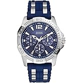 Guess Iconic Blue Stainless Steel Stain Resistant Silicone Watch