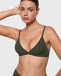 INLYRIC Women's Inbarely Triangle Bralette Plunge