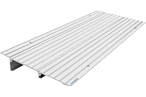 Ruedamann Door Threshold Ramp, 2" Rise Aluminum Threshold Ramps for Doorways, 800 lbs Load Capacity, Handicap Ramps for Home Steps for Wheelchair, Scooters, Power Chairs, Walkers, Bicycle, Tricycle