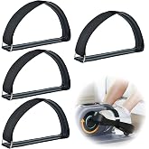 Atvkov 4Pcs Ellipse Leg Exerciser Pedal Straps Non-Slip for Adults Seniors | Anti-slip foot pedal straps, fit under desk elliptical for adults seniors rehab and fitness