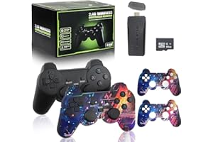 FAFAAWFF M8 Retro Game Stick - Revisit Classic Games with Built-in 9 Emulators, 20,000+ Games, 4K HDMI Output, and 2.4GHz Wireless Controller for TV Plug and Play