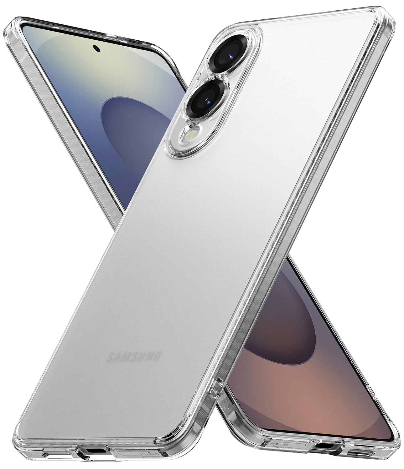 Ringke Fusion for Samsung Galaxy S25 Edge Case [Oil & Dirt Resistant] Anti-Fingerprint Technology Prevents Oily Smudges Phone Cover for Women, Men - Matte Clear