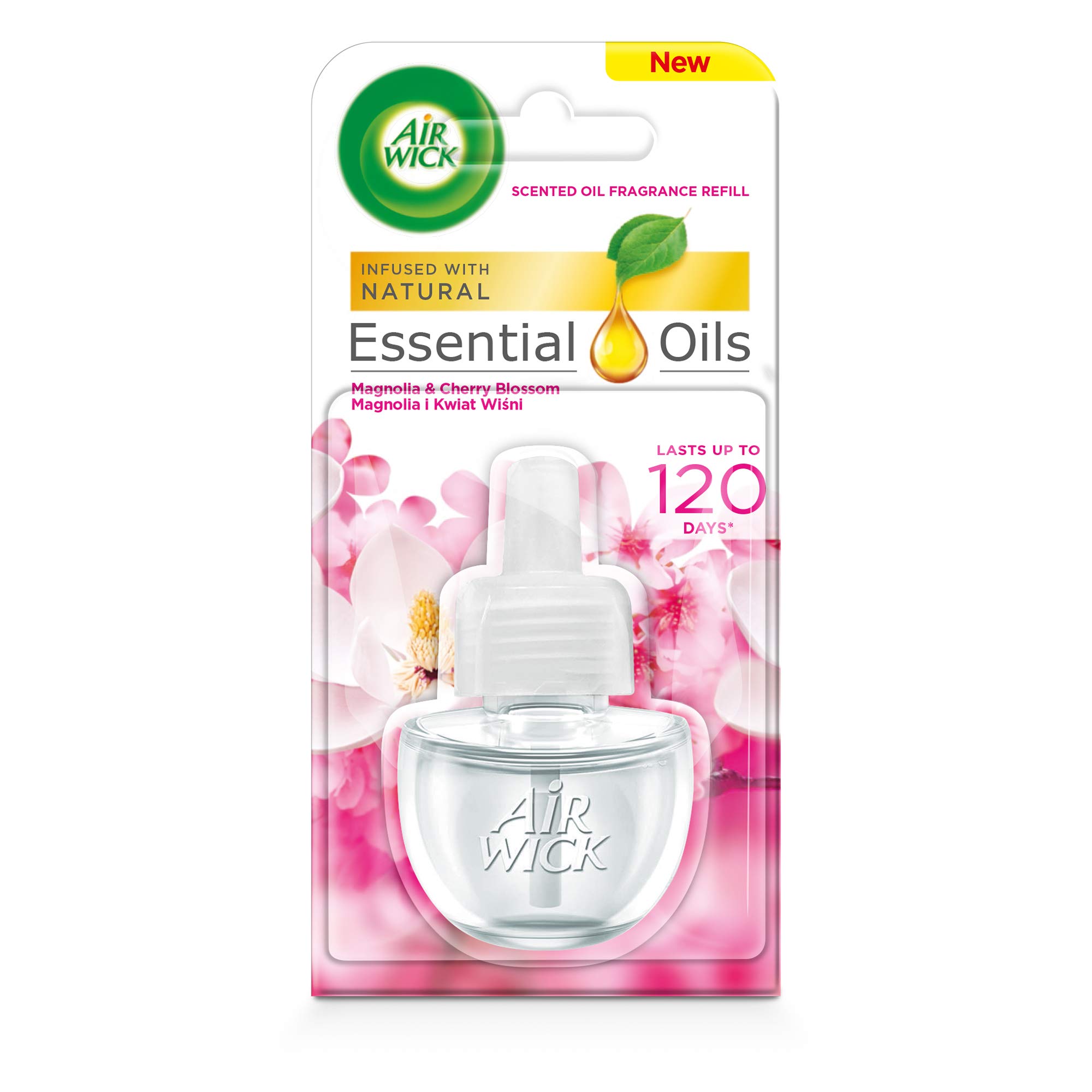 Airwick Electrical Magnolia & Cherry Blossom 19ml (with Natural Essential Oils)