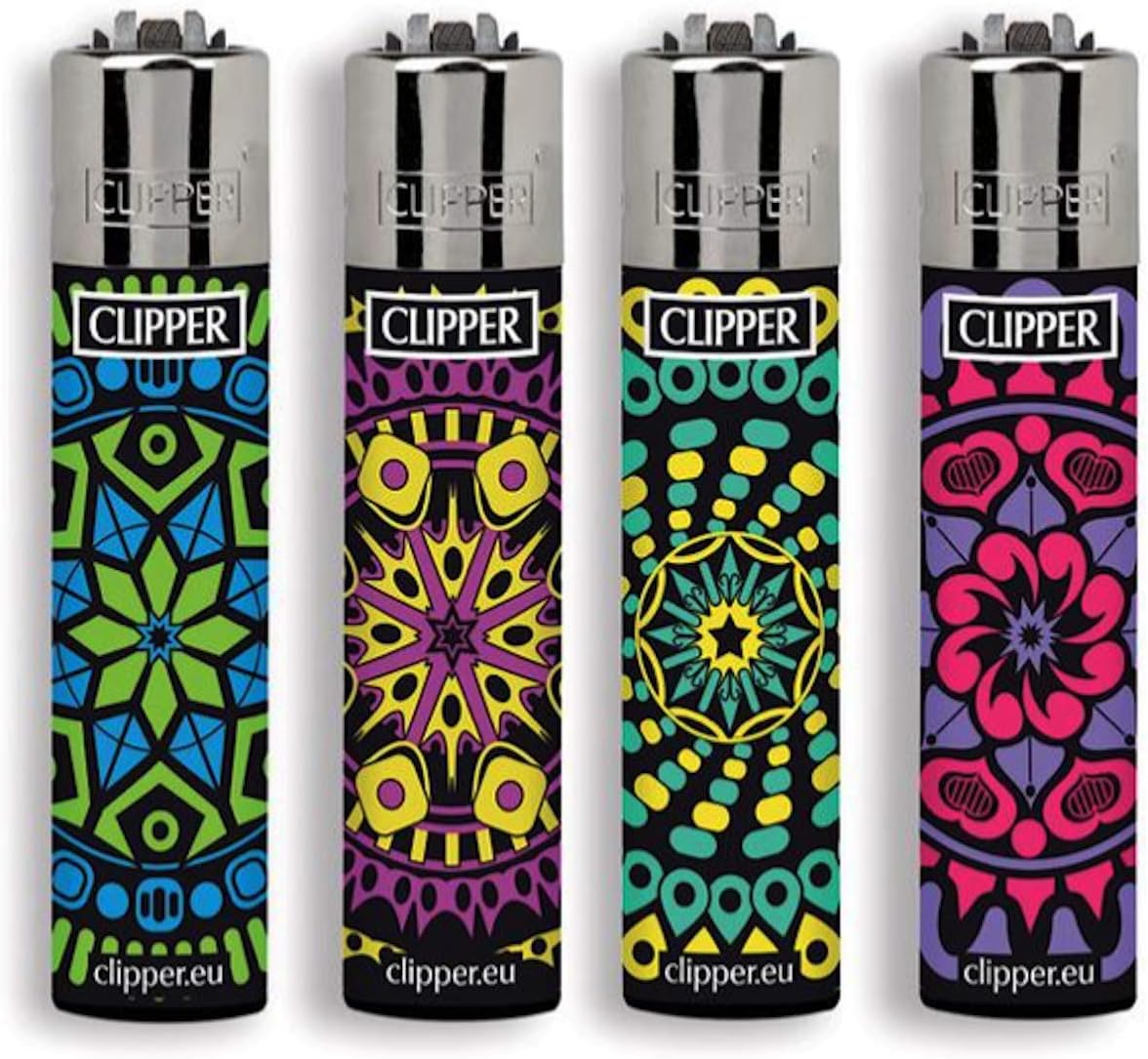 Clipper Mandala - Encendedores Recargables (4 Unidades): Amazon.es: Hogar