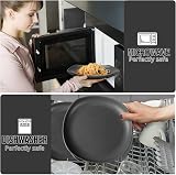 Greentainer Unbreakable Lightweight Dinnerware Set Service for 4 Grey view 4