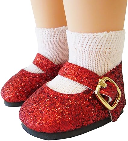 amazon red glitter shoes