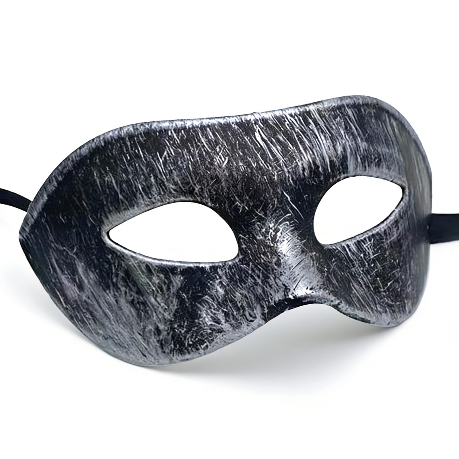 SINSEN Masquerade Eye Mask for Men, Eyemask Costume Props for Mardi Gras Party Halloween Carnival Accessories (Vintage Black)