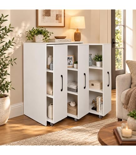 Amazon.com: Yamazen CCW7055CR(WL) Bookshelf Slim (with Casters
